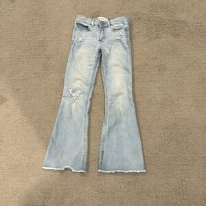 Girls Abercrombie flare leg jeans
